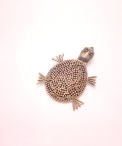 IND8491 - Turtle with silver print - Masterpieces.nl