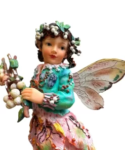 Limited edition The Snow Berry Faerie - LP08340 - Christine Haworth - Faerie Poppets - Masterpieces.nl