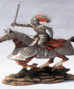 14004 - Ridder te paard met lans en zwaard - Masterpieces.nl