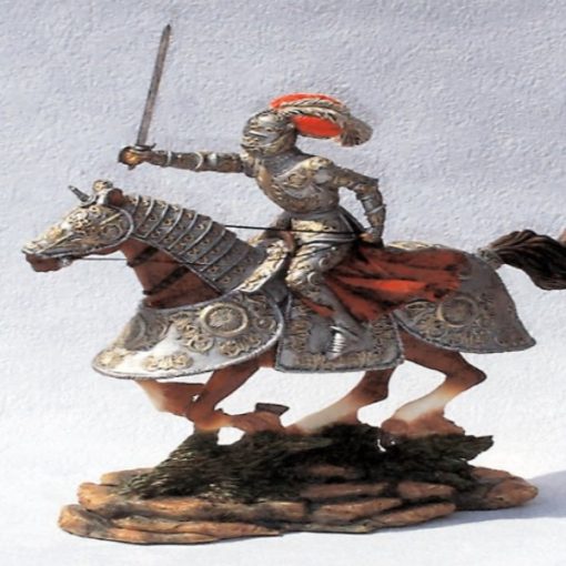 14004 - Ridder te paard met lans en zwaard - Masterpieces.nl