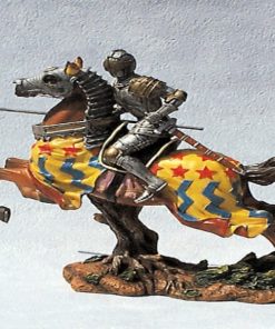 14002 - Ridder te paard met zwaard, zilver-grijs - Masterpieces.nl