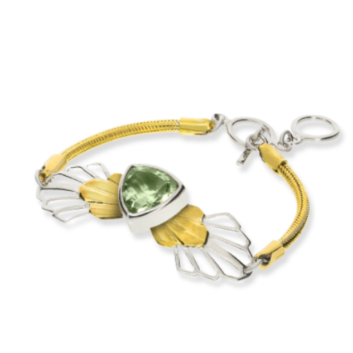ABGWB - Green Quartz bracelet - Anne Byers - Masterpieces.nl