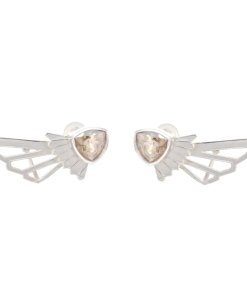 ABGWE3R - Ear wings with Rose Quartz - Anne Byers - Masterpieces.nl