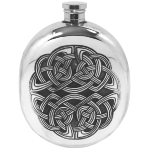 EPCCEL177 - English Pewter - 6oz Ovale Sporran Keltische flask
