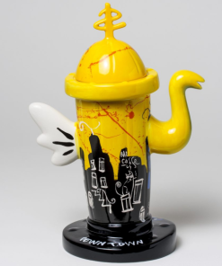 ST00504 Selwyn Senatori Teapot 1000 Madison Ave Yellow - Masterpieces.nl