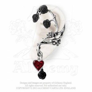 E329 - Bed of Blood Roses Ear Wrap