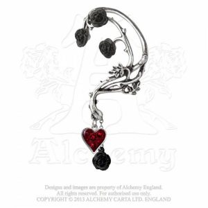 E329 - Bed of Blood Roses Ear Wrap