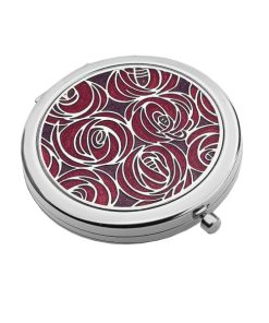 7996R - Compact Mirror Mackintosh Roses Red - Sea Gems - Masterpieces.nl