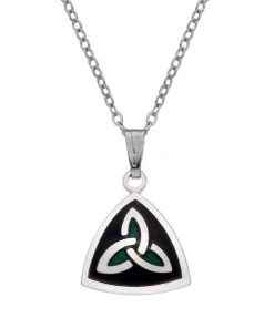 7710BL - Celtic Triangle/Trin Knot Black - Masterpieces.nl
