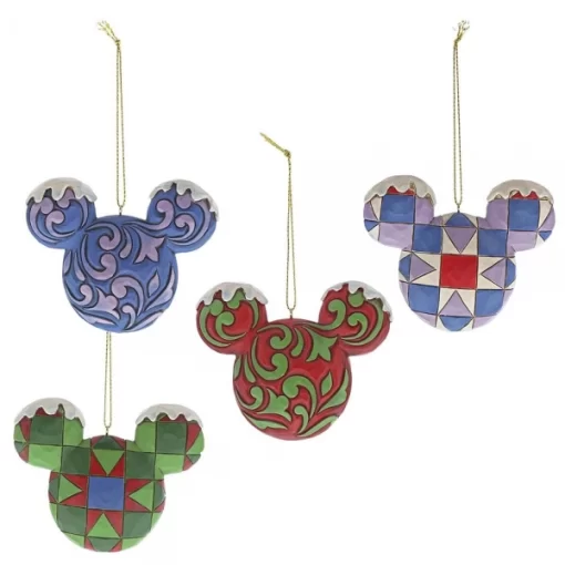 A29543 - Mickey Mouse Head Hanging Ornament Set - Masterpieces.nl