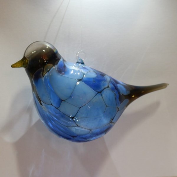 B3154 Vogel Blauw - Grote blauwe vogel - Masterpieces.nl