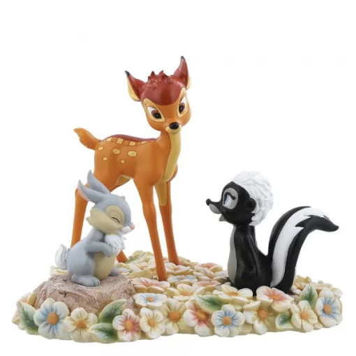 A28730 - Pretty Flower (Bambi, Thumper & Flower Figurine) - Masterpieces.nl