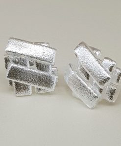 CSJES - Jenga Earrings Silver - Masterpieces.nl
