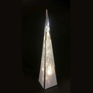 ISBP60S - Ice Starburst Pyramid, 60 cm, Silver
