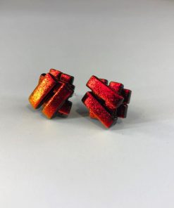 CSJER - Jenga Earrings Red - Masterpieces.nl