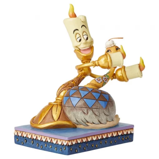 6002814 - Romance by Candlelight (Lumiere and Feather Duster Figurine) - Masterpieces.nl