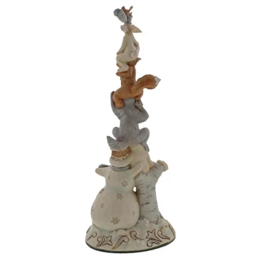 6004172 - Rise Up This Winter (White Woodland Snowman Stacked with Animals) - Masterpieces.nl