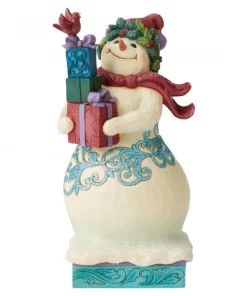 6004191 - Share Some Love (Winter Wonderland Snowman with Gifts Figurine) - Masterpieces.nl