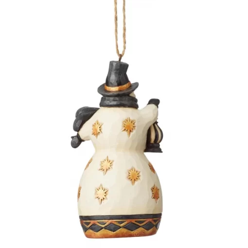 6004204 - Black and Gold Snowman (Hanging Ornament) - Masterpieces.nl