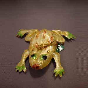 D0953FY - Cloisonne frog yellow - Masterpieces.nl