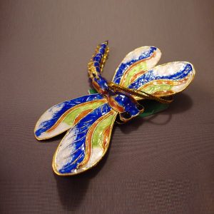 D0955DB - Cloisonne dragonfly blue - Masterpieces.nl