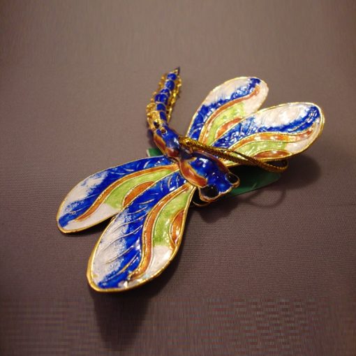 D0955DB - Cloisonne dragonfly blue - Masterpieces.nl