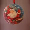 D1081A - Decoupage ball Santa disc arreslee - Masterpieces.nl
