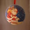 D1081C - Decoupage ball Santa disc chimney - Masterpieces.nl