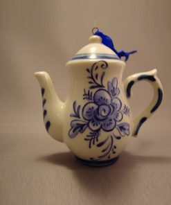 J0935L - Porcelain Delft Blue Teapot long - Masterpieces.nl