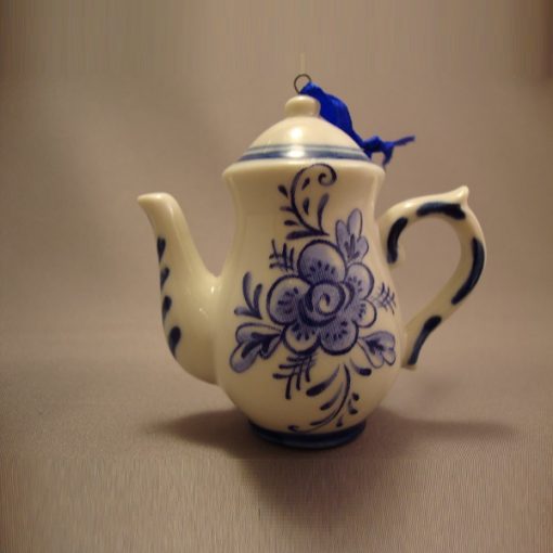 J0935L - Porcelain Delft Blue Teapot long - Masterpieces.nl