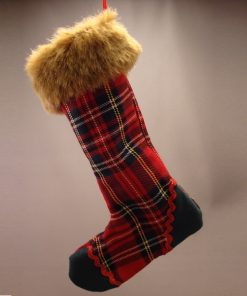 J9837 - Poly plaid stocking - Masterpieces.nl