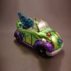NB0206G - Glass hippie car w. tree green - Masterpieces.nl