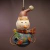 SNOWB - Snowman bell blue - Masterpieces.nl