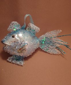 T0785B - Glass fish bleu - Masterpieces.nl