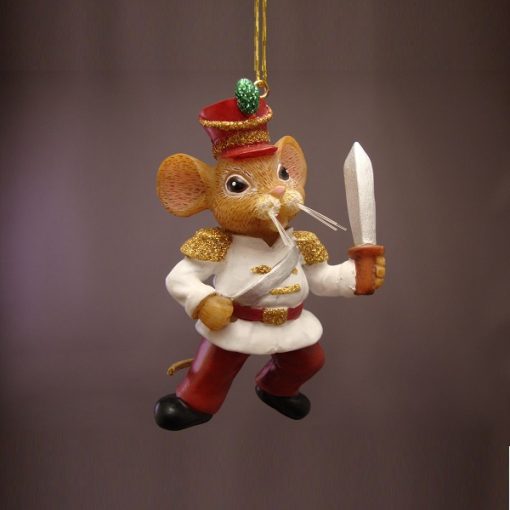 T0809W - Resin toy soldier mice white - Masterpieces.nl