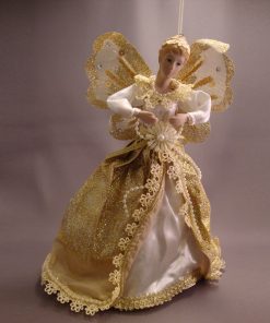 T1014 - Fabric gold/Ivory angel - Masterpieces.nl