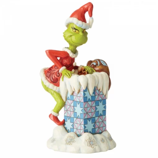6004066 - Grinch Climbing into Chimney - Masterpieces.nl