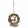 6004175 - White Woodland Deer 2019 Wreath (Hanging Ornament) - Masterpieces.nl