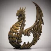 ED27G - Heraldic Dragon (Golden) - Masterpieces.nl