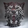 EDB04 - Wolf Bust (Timber) - Edge Sculpture - Masterpieces - Masterpieces.nl