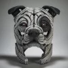 EDB27P - Staffordshire Bull Terrier Bust (White Patch) - Masterpieces.nl