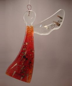 WERA01TR - Angel, 13 cm, Transparent Red - Masterpieces.nl