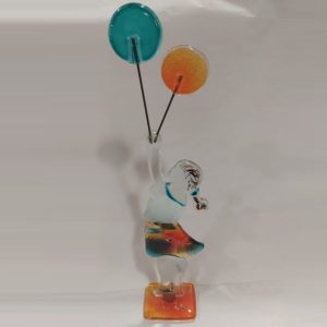 GRL01G - Girl with balloons, 50 cm, Niovi - Masterpieces.nl