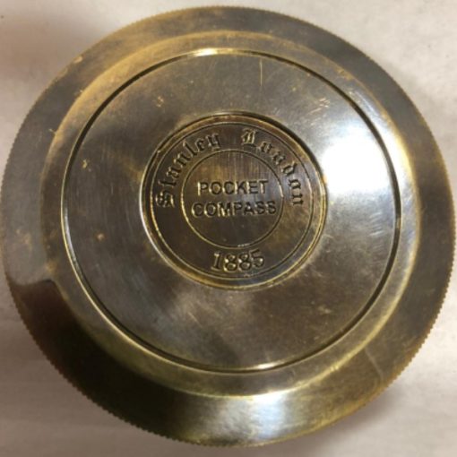 B0055A / NI4639 - Stanley pocket compass, 2.25" antique screw - Masterpieces.nl