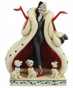 6005970 - The Cute and the Cruel (Cruella and Puppies Figurine) - Masterpieces.nl