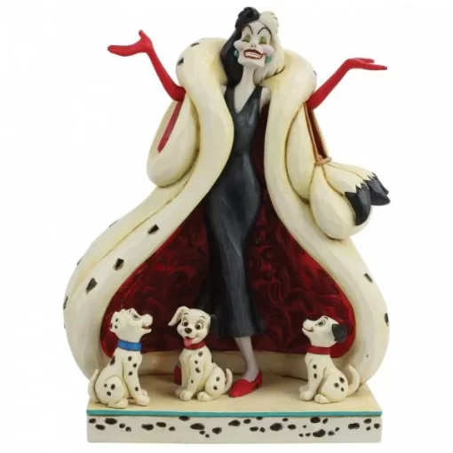 6005970 - The Cute and the Cruel (Cruella and Puppies Figurine) - Masterpieces.nl