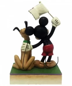 6005975 - A Banner Day (Mickey and Pluto Patriotic Figurine) - Masterpieces.nl
