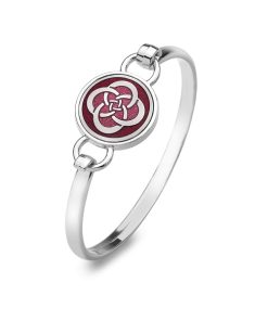 7420R - Bangle, Celtic Knot Circles, red - Masterpieces.nl