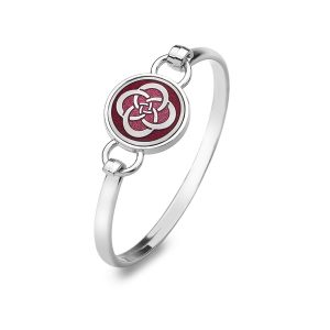 7420R - Bangle, Celtic Knot Circles, red - Masterpieces.nl