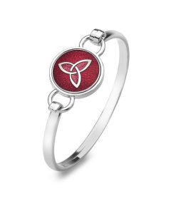 7419R - Bangle, Celtic Trinity Knot, red - Masterpieces.nl